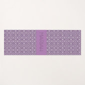 ナマステサークルジオインラベンダー名前をカスタムする ヨガマット (正面(横))