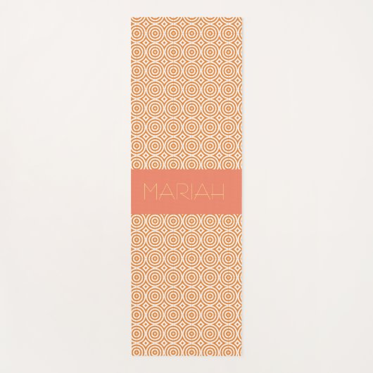 ナマステサーモンの名前をカスタムするでサークルジオ ヨガマット (正面)