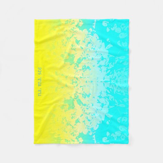 ナマステシャバサナ フリースブランケット (正面)