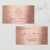 ナマステジョガリフレクソロジー銅アポイントメントカード 予約カード (正面/裏面)