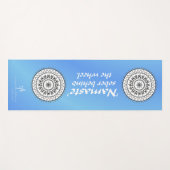 ナマステソバードライビングブルー ヨガマット (正面(横))