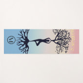 ナマステタイポグラフィカスタムヨガパーソナライズされたマット ヨガマット (正面(横))