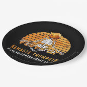 ナマステトランプキンメイクハロウィン素晴らしリニューメディタ ペーパープレート (アングル)