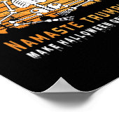 ナマステトランプキンメイクハロウィン素晴らしリニューメディタ ポスター (角)