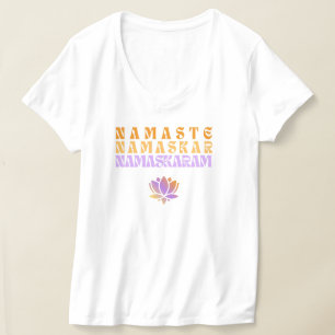 ナマステナマスカルナマスカラムグラフィックデザイン Tシャツ