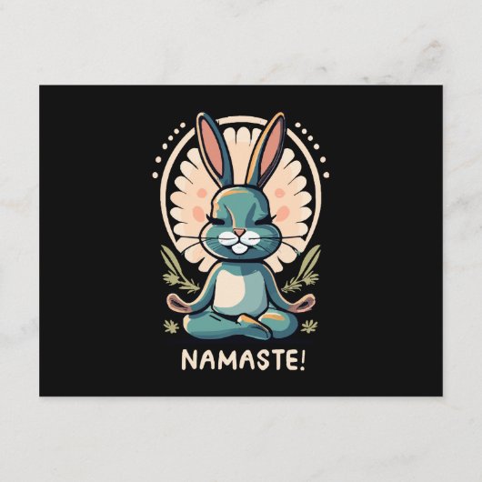 ナマステバニーヨガウサギ瞑想 エンクロージャーカード (裏面)