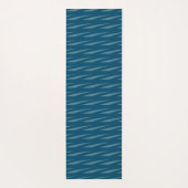 ナマステパターンフィットネスヨガエクササイズブルーグリーン ヨガマット (裏面)