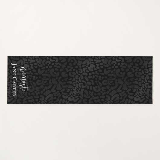 ナマステパーソナエレガントライズブラックヒョウ用ヨガマット ヨガマット (正面(横))