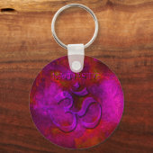 ナマステパープルレッドキーチェーン キーホルダー (正面)