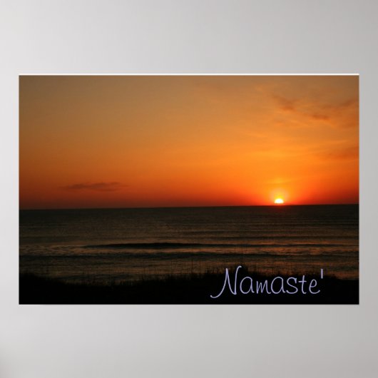 ナマステビーチサンライズポスター ポスター (正面)