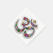 ナマステフローラヨガシンボル スタンダードカクテルナプキン (角)