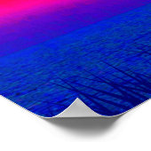 ナマステマインドフルネス瞑想とヨガ禅サンセット ポスター (角)