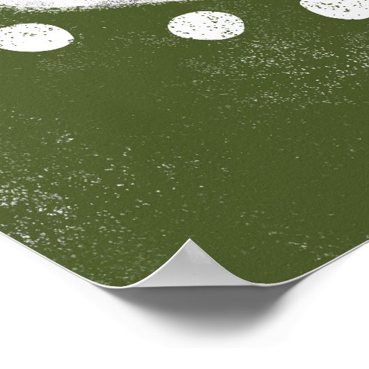 ナマステマイ親愛 – グリーンポスターウォールアート ポスター (角)