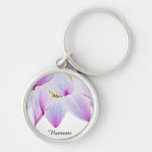 *~*ナマステマゼンタピンク&ブルーロータス キーホルダー (正面)