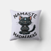 「ナマステマダファカス」のおもしろい猫好き クッション (裏面)