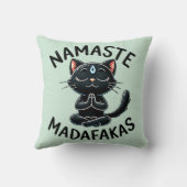 「ナマステマダファカス」のおもしろい猫好き クッション (裏面)