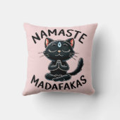 「ナマステマダファカス」のおもしろい猫好き クッション (裏面)