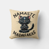 「ナマステマダファカス」のおもしろい猫好き クッション (正面)