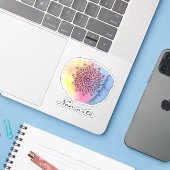 *~*ナマステマンダラ抽象芸術水の色シール シール (ノートパソコンとiPhone)