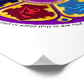 ナマステマンダラ – 紫 ポスター (角)