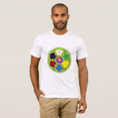 ナマステマンダラ – 緑 Tシャツ (正面フル)