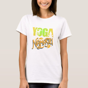 ナマステモダンスピリチュアル瞑想ヨガTシャツ Tシャツ