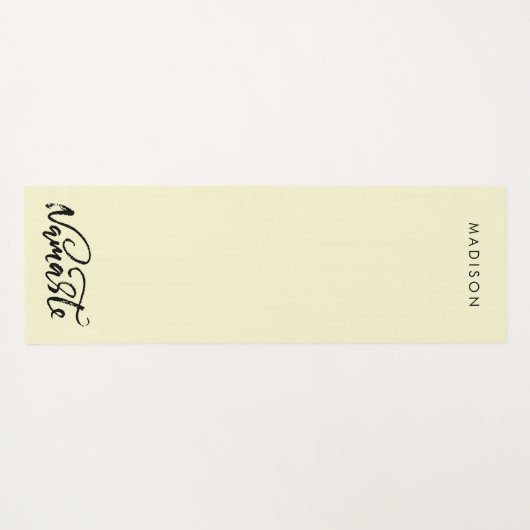 ナマステモダン名シトリンホワイトヨガマット ヨガマット (裏面(横))