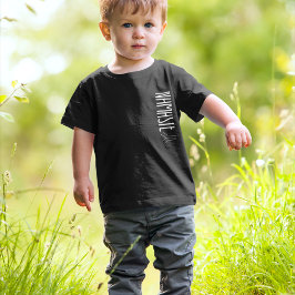 ナマステモダン文字白黒キッズ Tシャツ