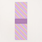 ナマステユニコーンカラー(名前をカスタムする) ヨガマット (正面)