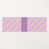 ナマステユニコーンカラー(名前をカスタムする) ヨガマット (正面(横))