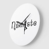 ナマステヨガウォールクロック ラージ壁時計 (傾斜)