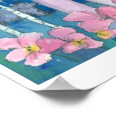 ナマステヨガウルフクロウクベワイルドライフウォーター色 ポスター (角)