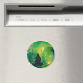 ナマステヨガガールラウンドマグネット マグネット (インサイチュ (食洗機))