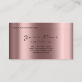 ナマステヨガハンドバラ金ゴールドロゴアポイントメントカード 予約カード (裏面)