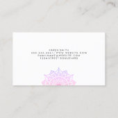 ナマステヨガポーズトライバルパターン 名刺 (裏面)