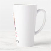 ナマステヨガポーズビジネス名 カフェラテマグ (右)