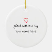 ナマステヨガポーズ先生と学生オーナメント セラミックオーナメント (裏面)