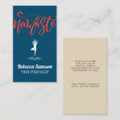 ナマステヨガポーズ 名刺 (正面/裏面)