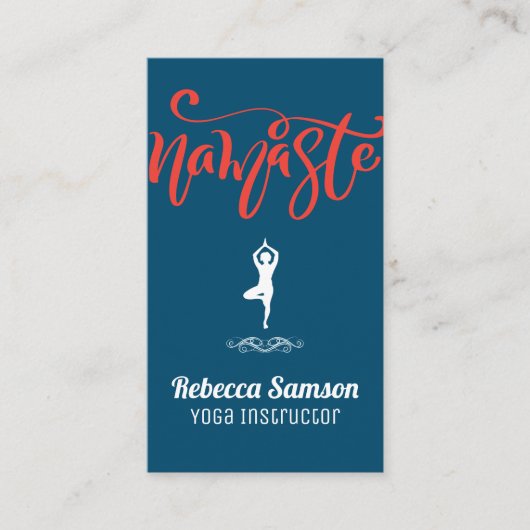 ナマステヨガポーズ 名刺 (正面)