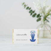 ナマステヨガロータスポジションゴールドフォイル 名刺 (スタンド正面)