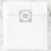 ナマステヨガ位置アサナはサンスクリット語の名前をポーズ スクエアシール (バッグ)