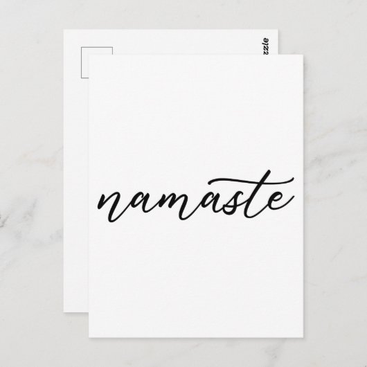 ナマステヨガ恋人の瞑想仏教 ポストカード (正面/裏面)