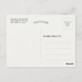 ナマステヨガ瞑想引用文ブルー金ゴールド禅サイン ポストカード (裏面)