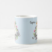 ナマステラマキュート名前をカスタムする コーヒーマグカップ (中央)