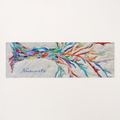 ナマステレインボーカラーズモザイクツリーヨガマット ヨガマット (裏面(横))