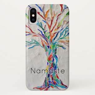 ナマステレインボーカラーツリー iPhone X ケース