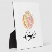 ナマステロータスフラワーテーブルトップ フォトプラーク (側面)