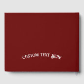 ナマステロータスフラワー禅ヨガブルゴーニュのパーソナライズ ゲストブック (裏面)