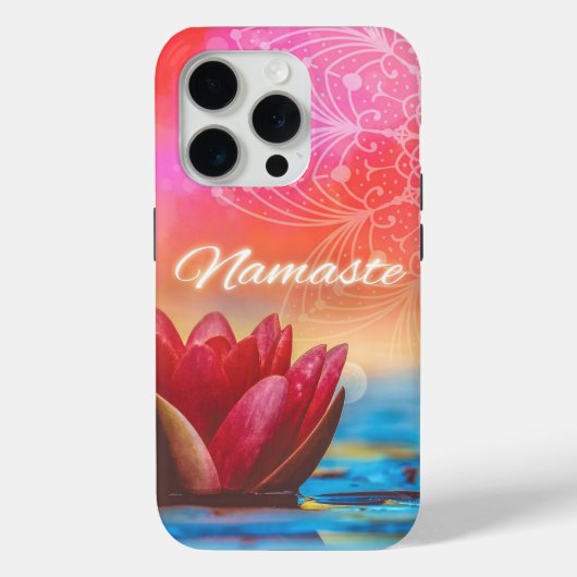 ナマステロータス&マンダラ Case-Mate iPhoneケース (裏面)