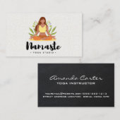 ナマステ剤 | 女性めい想イラストレーション 名刺 (正面/裏面)